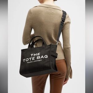 Marc Jacobs Black Canvas Tote Bag